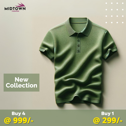 Green 4 POLO T-shirts Combo offer