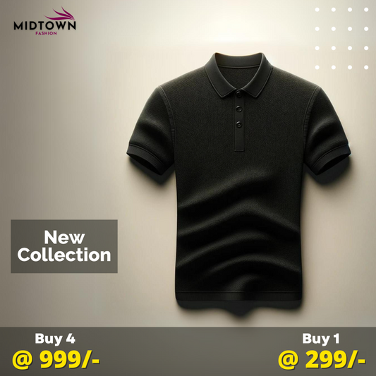 Black 4 POLO T-shirts Combo offer